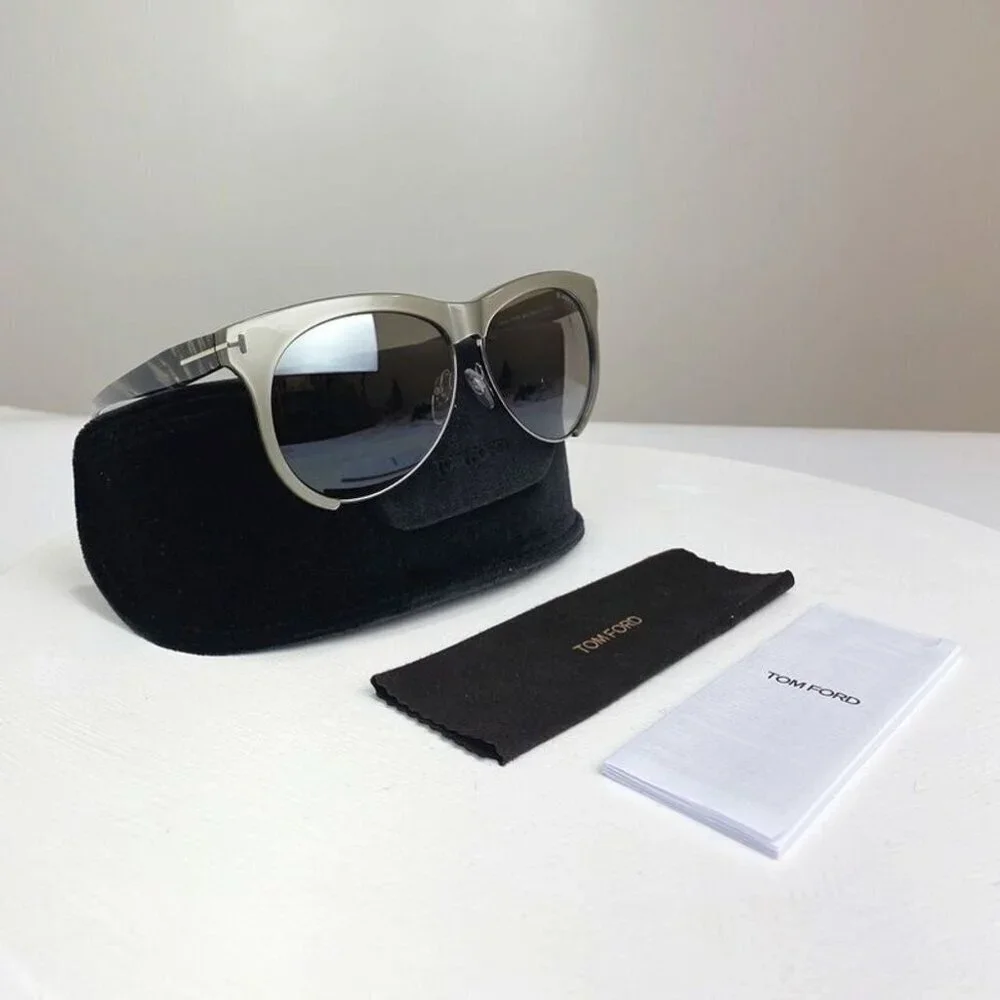 NWT Tom Ford FT0365 Silver Square 59mm Sunglasses
